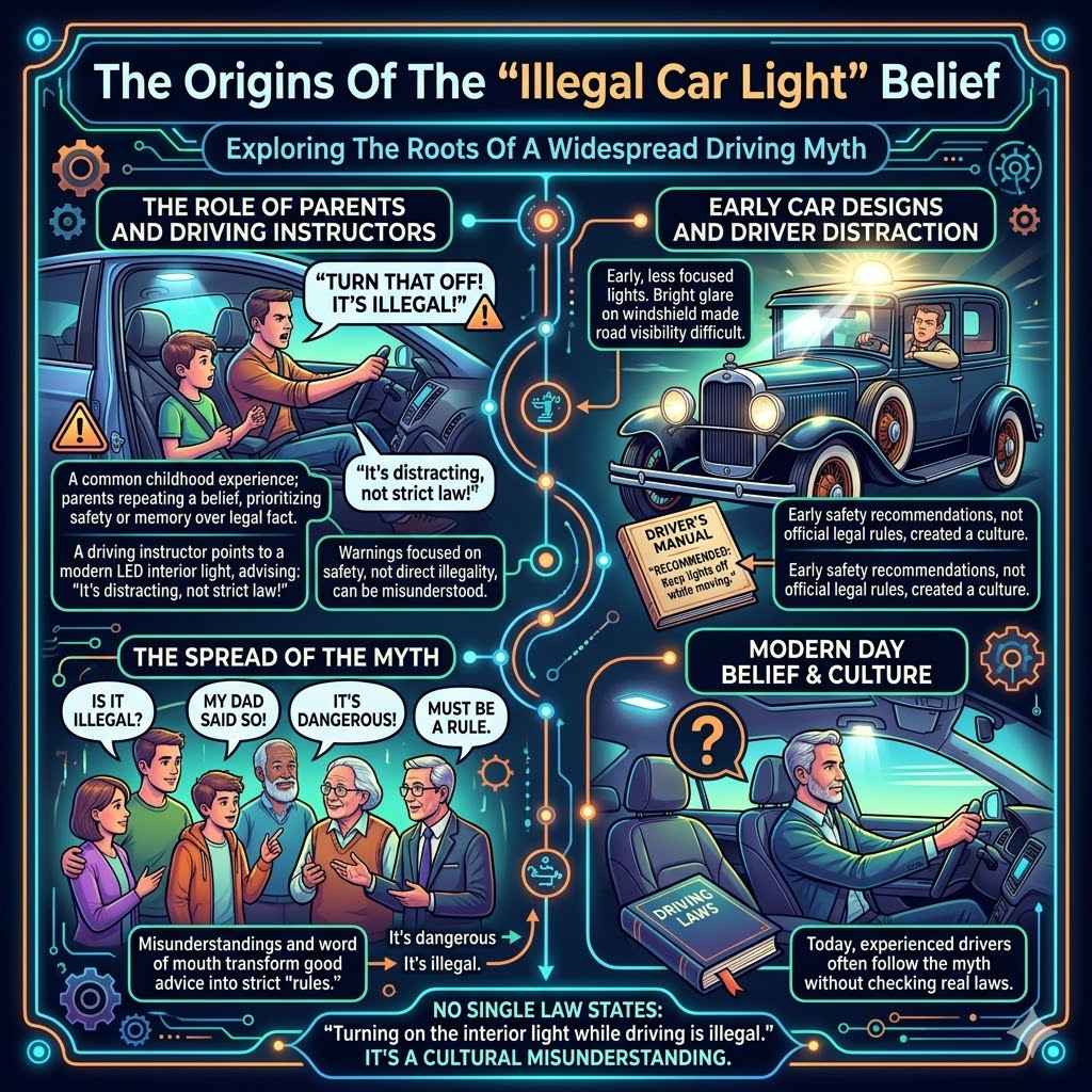 The Origins Of The “illegal Car Light” Belief
