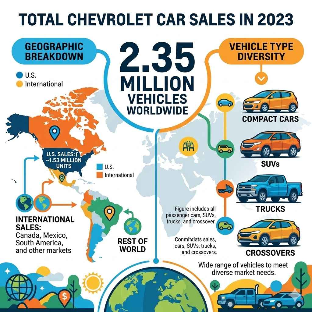Total Chevrolet Car Sales In 2023