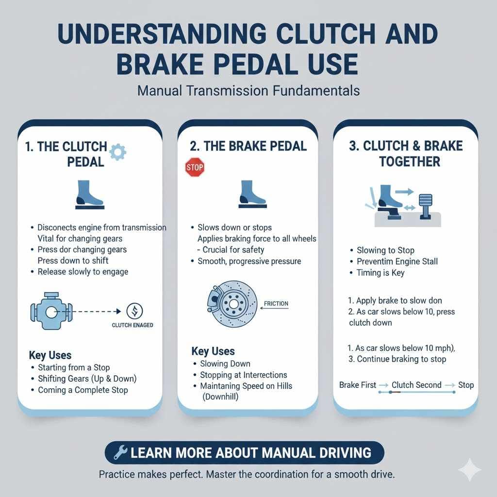 Understanding Clutch and Brake Pedal Use