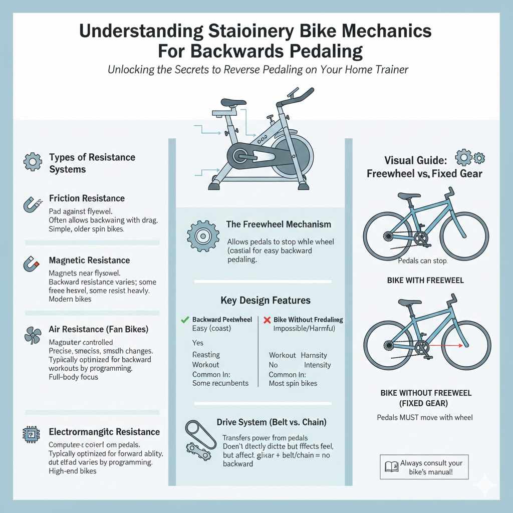 Understanding Stationary Bike Mechanics For Backwards Pedaling