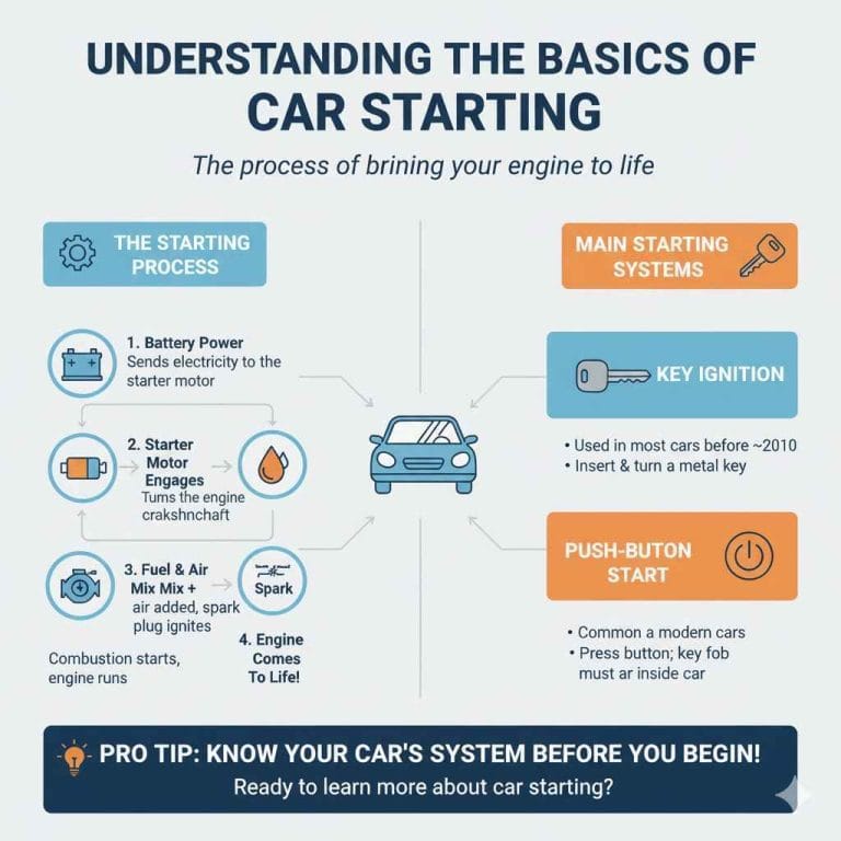 How to Start a Car: Key or Push-Button (Beginner Guide)