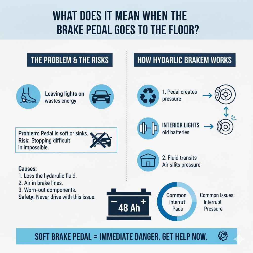What Does It Mean When The Brake Pedal Goes To The Floor?