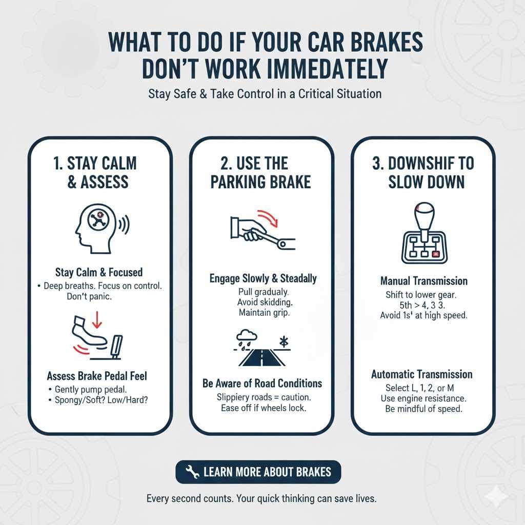 What To Do If Your Car Brake Doesn't Work Immediately