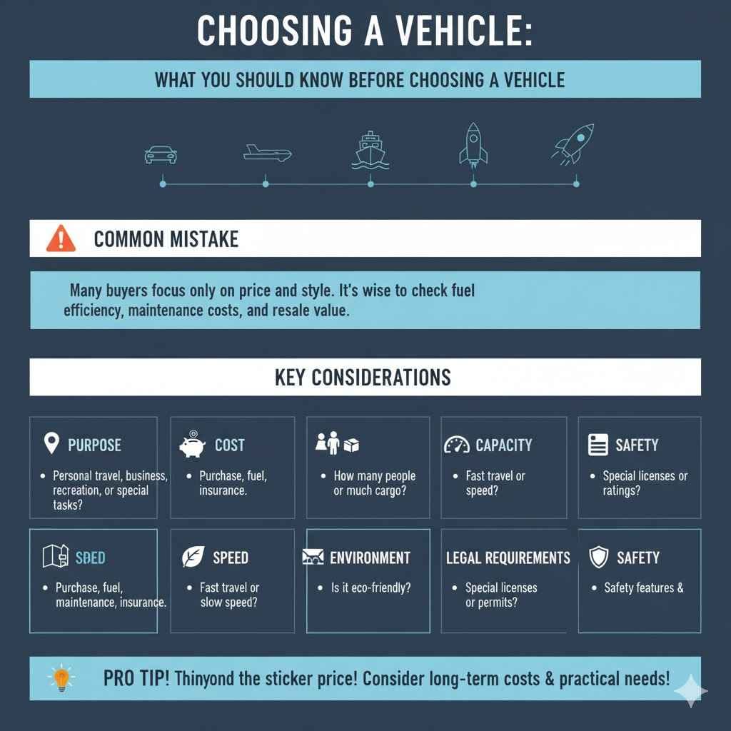 What You Should Know Before Choosing A Vehicle