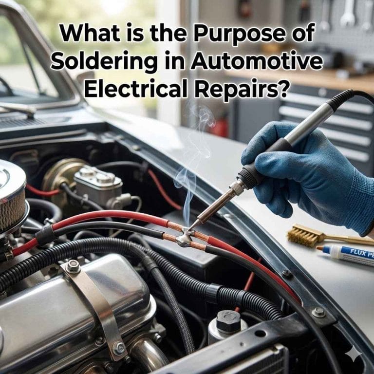 What is the Purpose of Soldering in Automotive Electrical Repairs