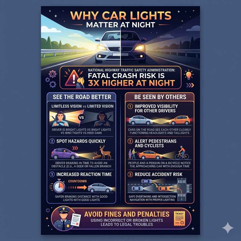 Why Car Lights Matter At Night