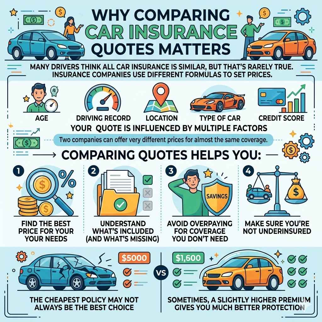 Why Comparing Car Insurance Quotes Matters