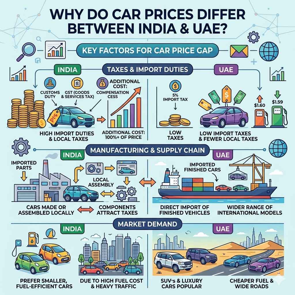 Why Do Car Prices Differ Between India And Uae
