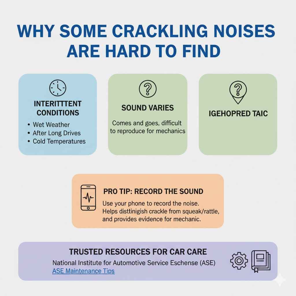 Why Some Crackling Noises Are Hard To Find