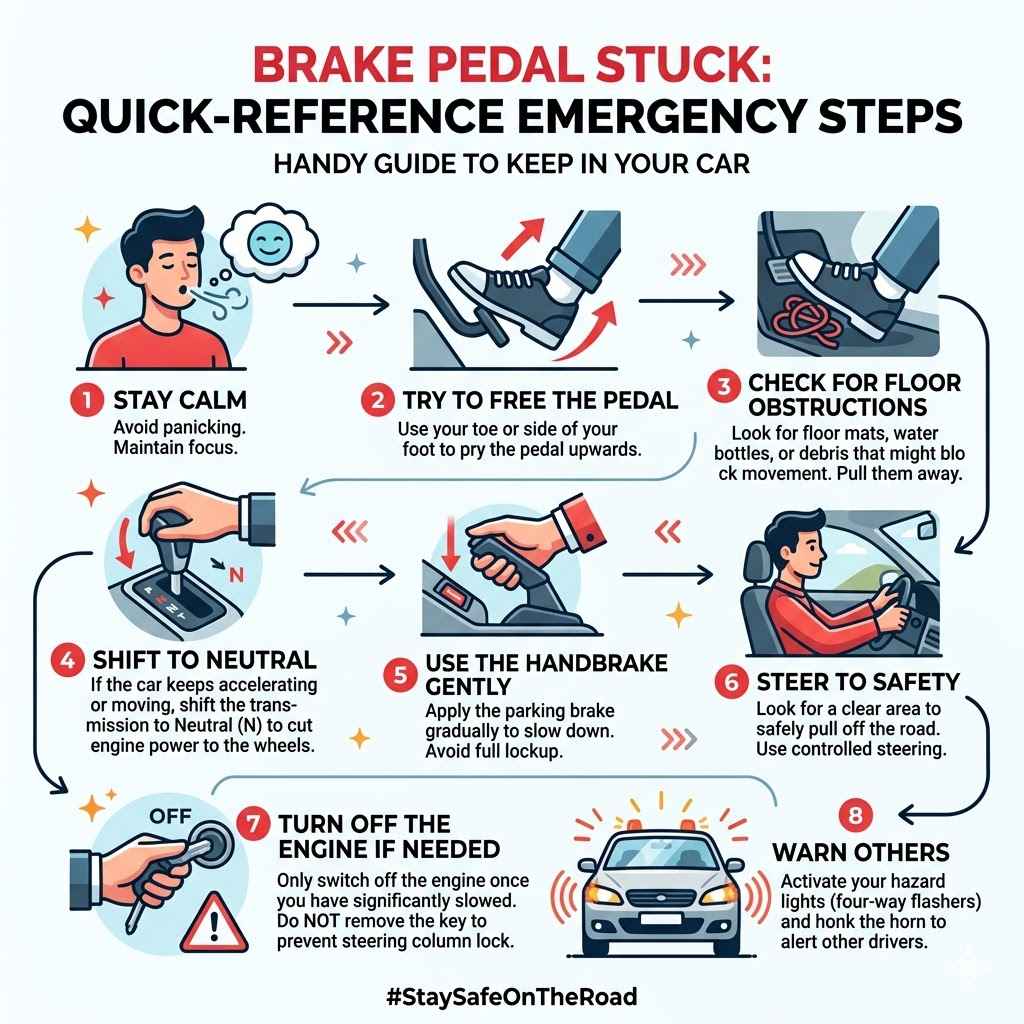 Brake Pedal Stuck