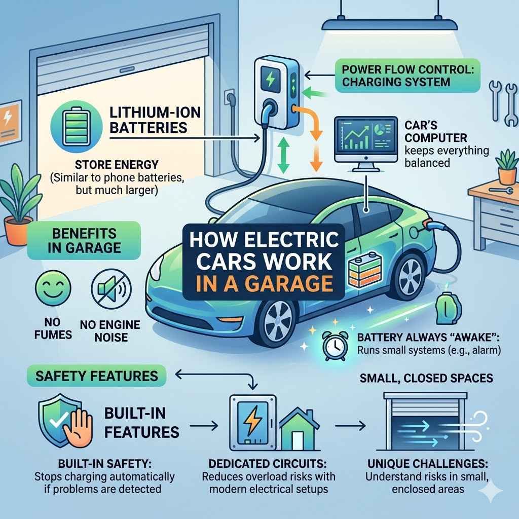 How Electric Cars Work In A Garage