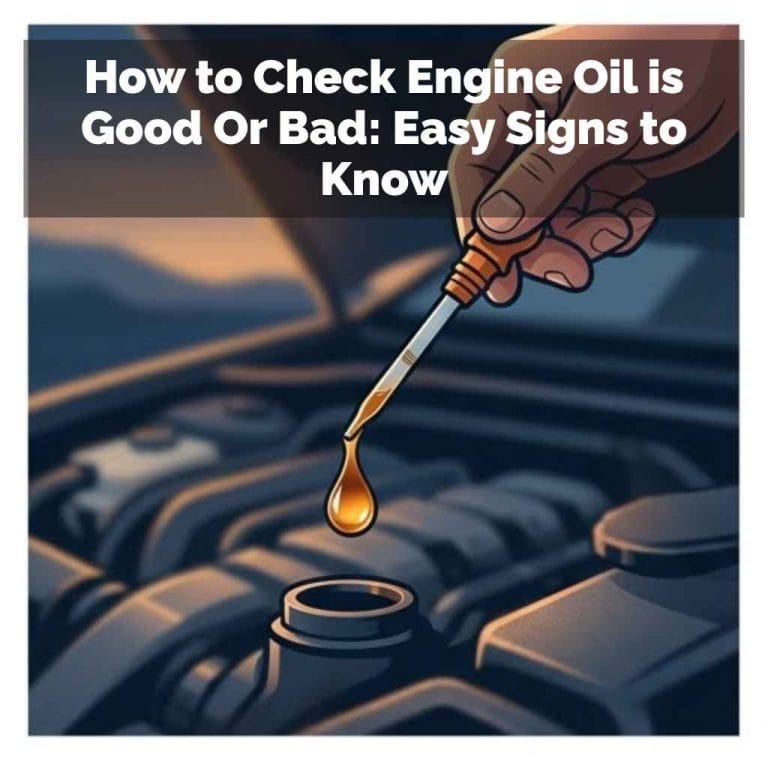 How to Check Engine Oil is Good Or Bad