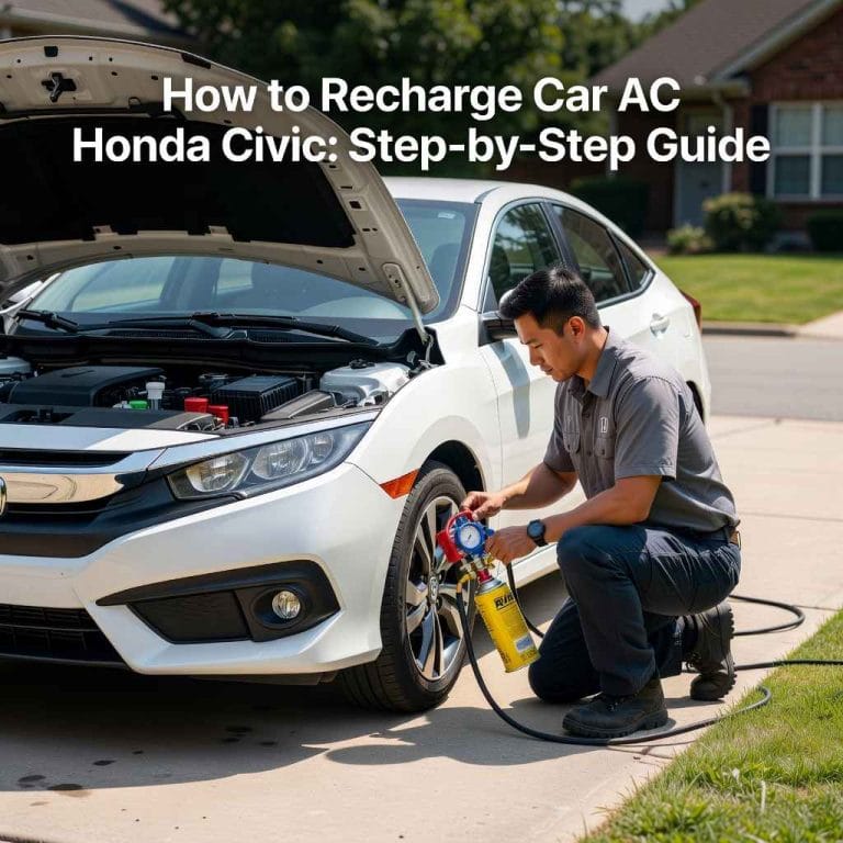 How to Recharge Car AC Honda Civic