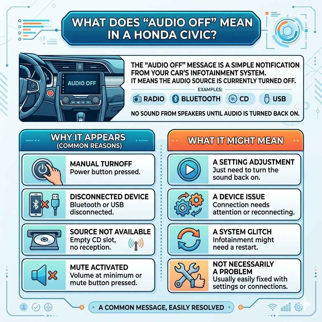 What Does “audio Off” Mean In A Honda Civic