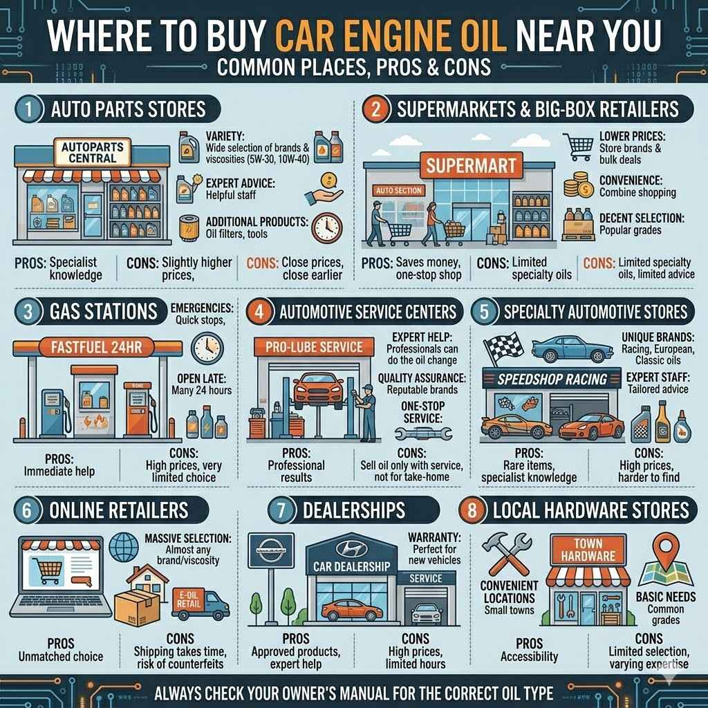 Where To Buy Car Engine Oil Near You