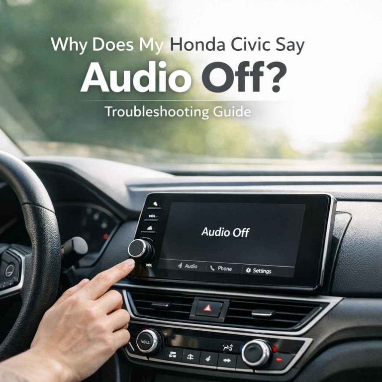 Why Does My Honda Civic Say Audio Off