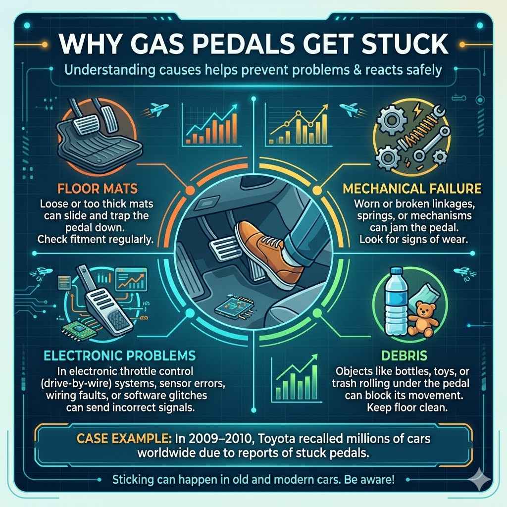 Why Gas Pedals Get Stuck
