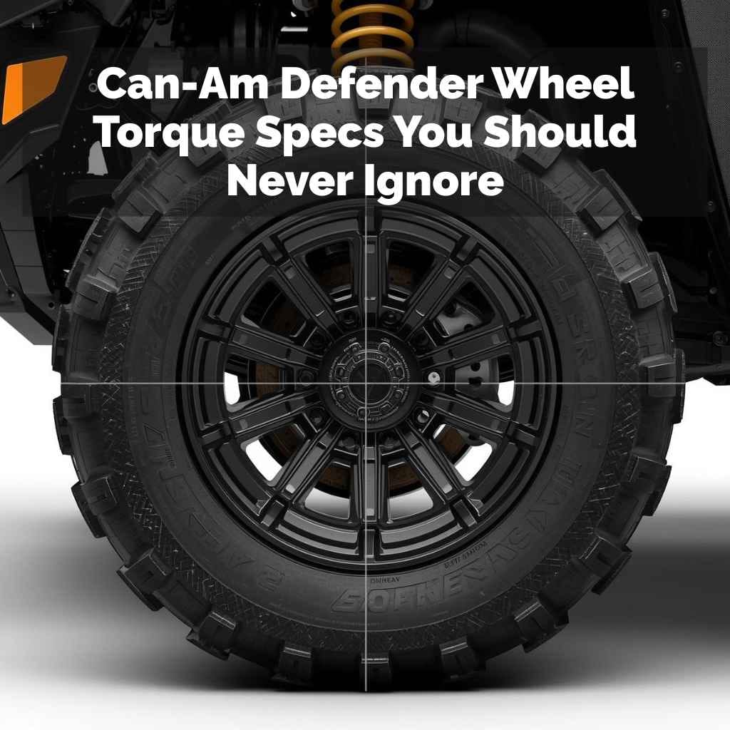 Can-Am Defender Wheel Torque Specs You Should Never Ignore