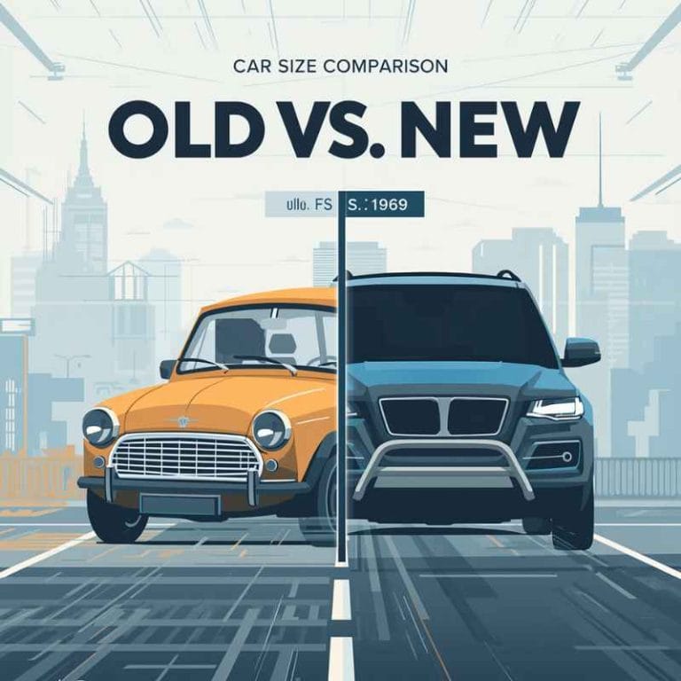 Car Size Comparison Old Vs New