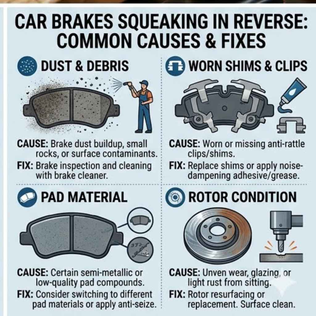 Understanding Brake Squeaks When Reversing