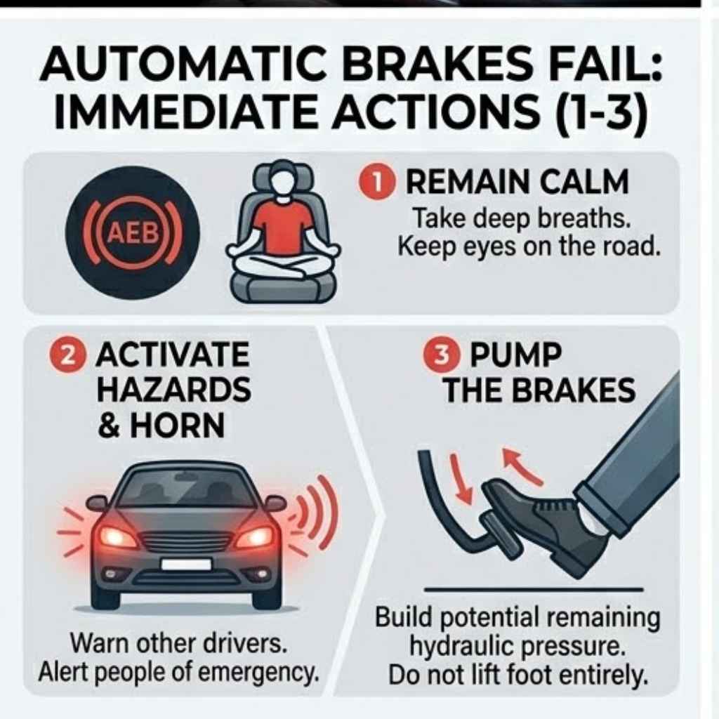 What to Do If Automatic Car Brakes Fail