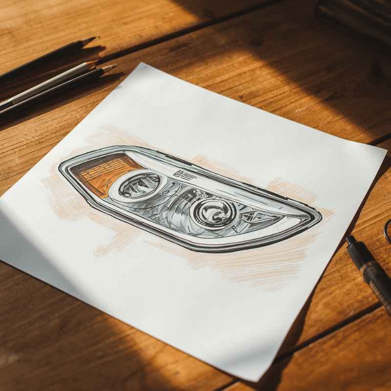 Car Headlight Drawing Easy Step By StepCar Headlight Drawing Easy Step By Step