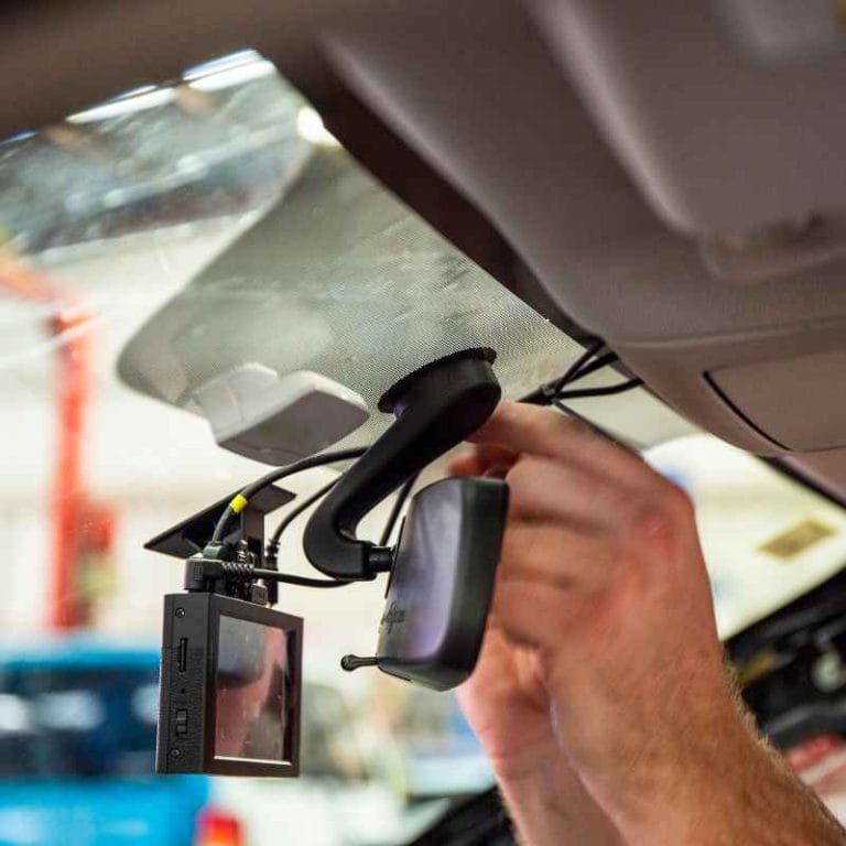 Car Light And Dash Cam Installation Photos
