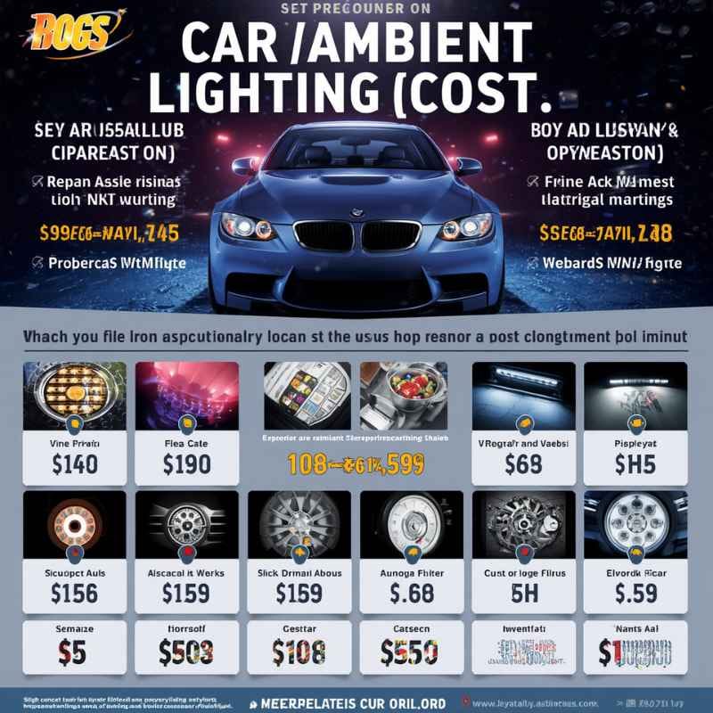 How Much Does Car Ambient Lighting Cost