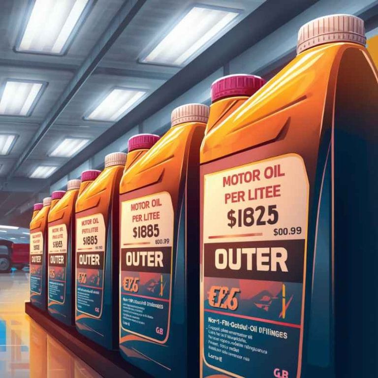 How Much Does Motor Oil Cost Per Litre