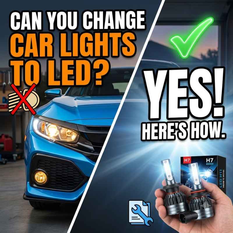 Can You Change Car Lights to LED