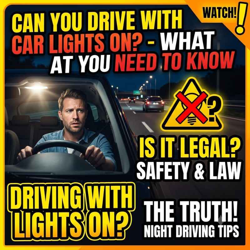 Can You Drive With Car Light On