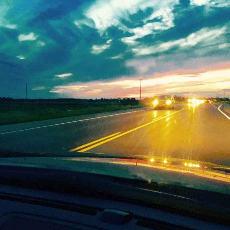 Car Lights That Look Like Sunsets