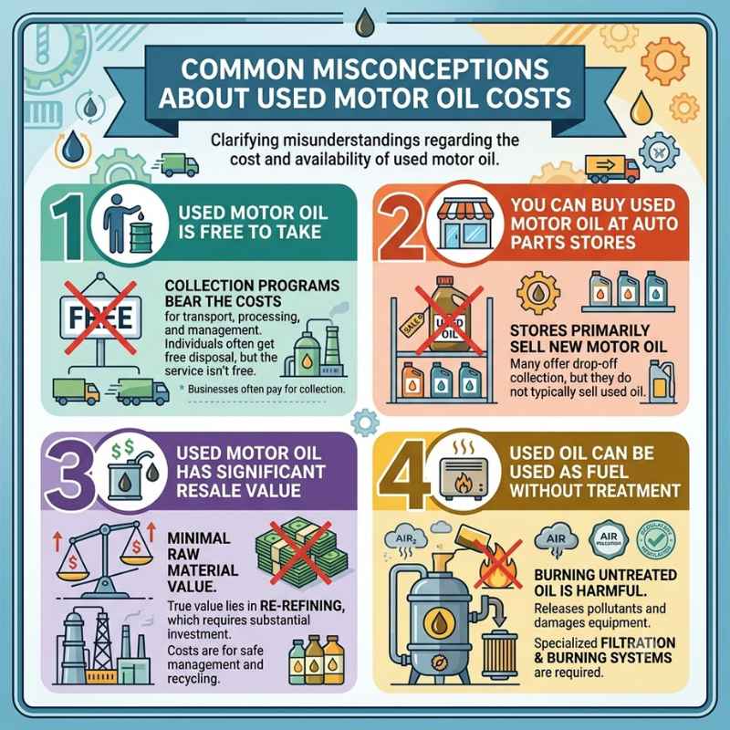 Common Misconceptions About Used Motor Oil Costs