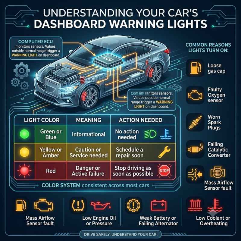 What Does It Mean When a Car Warning Light Comes On?