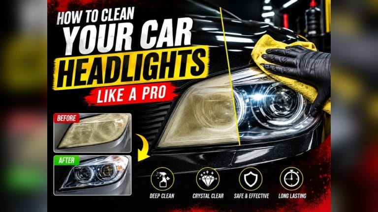 How to Clean Car Headlights Like a Pro (Step-By-Step)