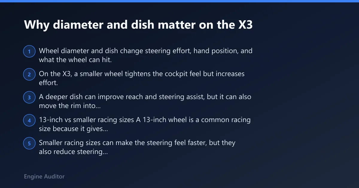 Steps: Why diameter and dish matter on the X3
