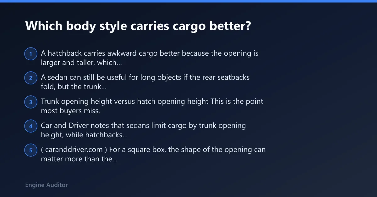 Steps: Which body style carries cargo better?