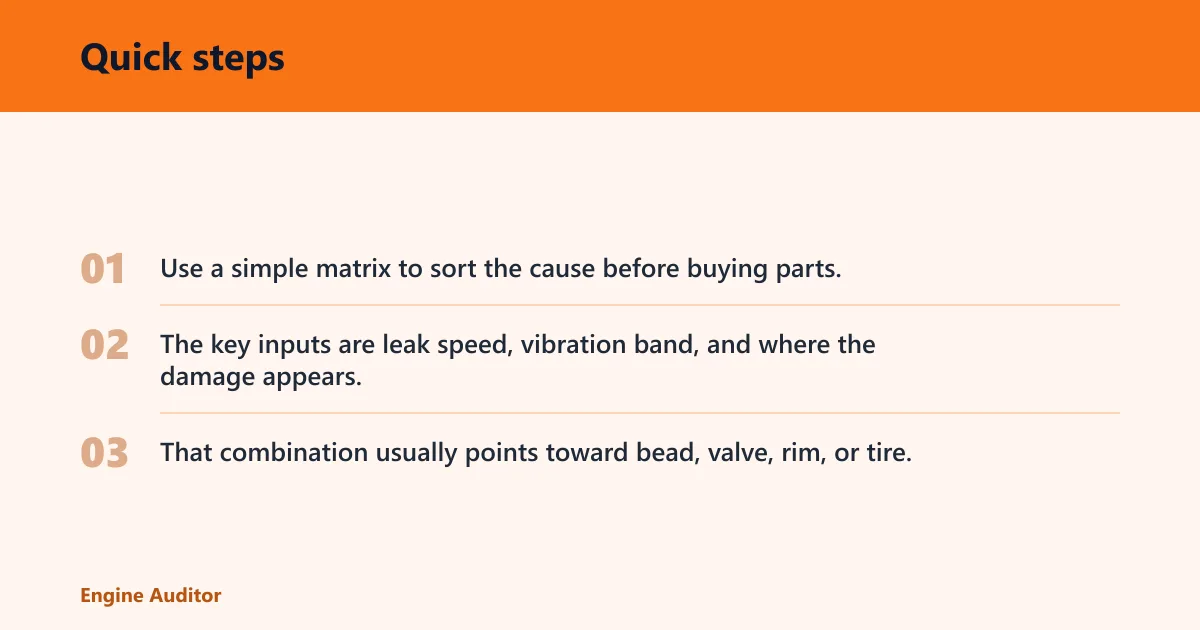 Quick steps: Diagnostic checklist: use the proof asset to pick the next step