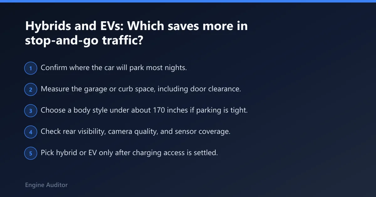 Steps: Hybrids and EVs: Which saves more in stop-and-go traffic?