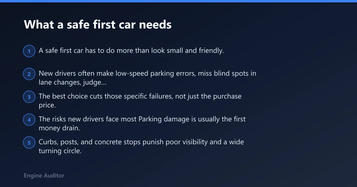 Steps: What a safe first car needs