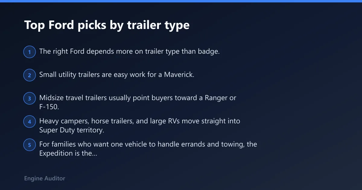 Steps: Top Ford picks by trailer type