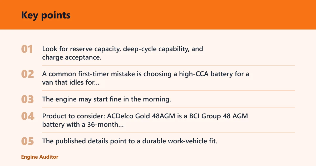 Key points: Dual-purpose battery: best for accessory-heavy rigs