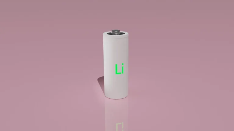 Lithium 12V car battery beside a conventional car battery under an open hood