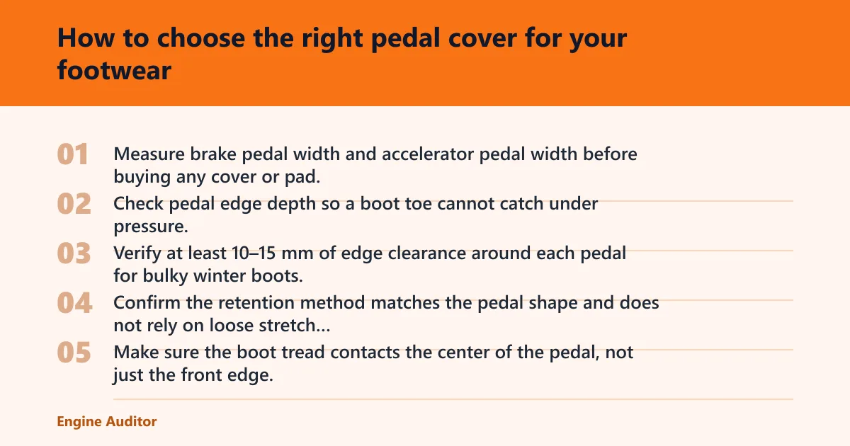 Steps: How to choose the right pedal cover for your footwear