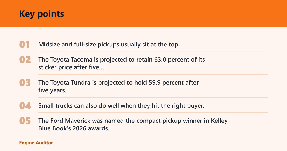 Key points: Why trucks usually lead resale