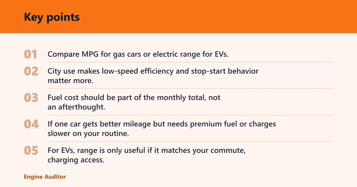 Key points: Ownership costs, tech, and driver aids