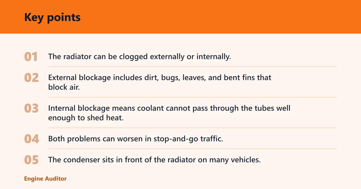 Key points: What else blocks cooling at low speed?