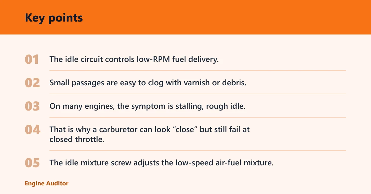 Key points: Why is my carburetor causing rough idle?