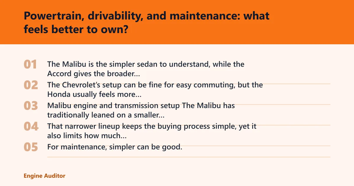 Steps: Powertrain, drivability, and maintenance: what feels better to own?