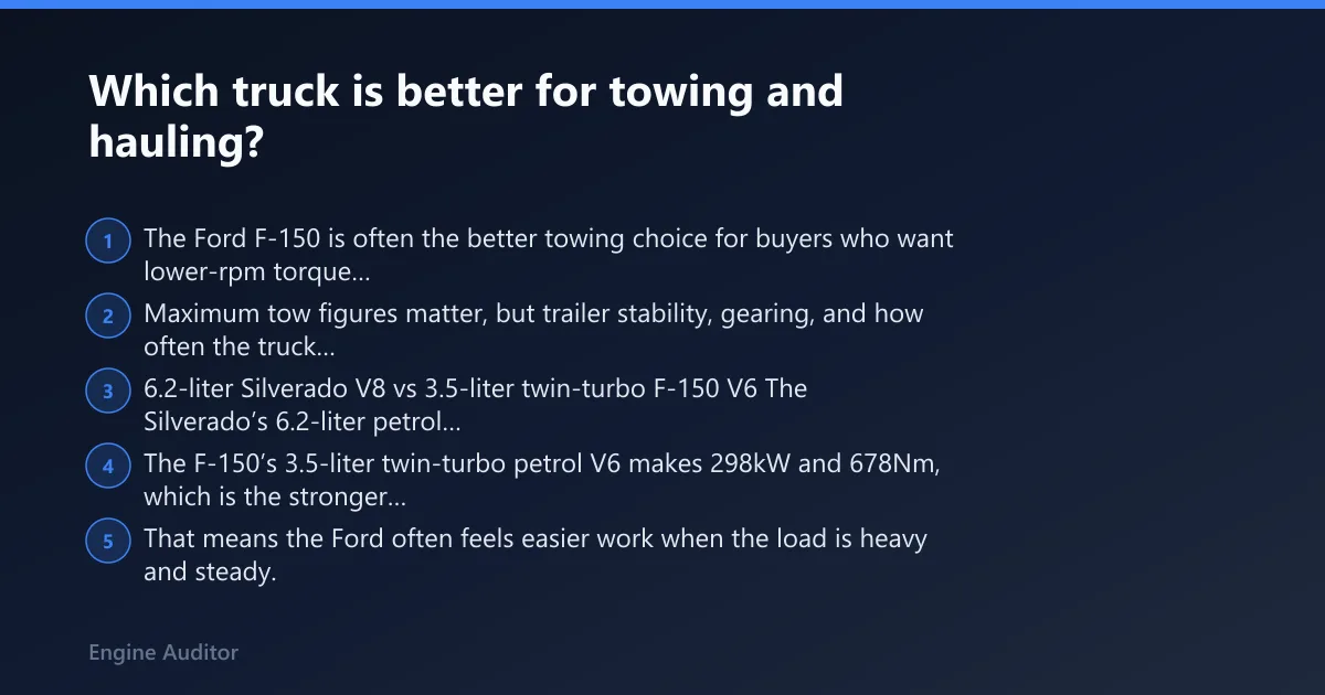 Steps: Which truck is better for towing and hauling?